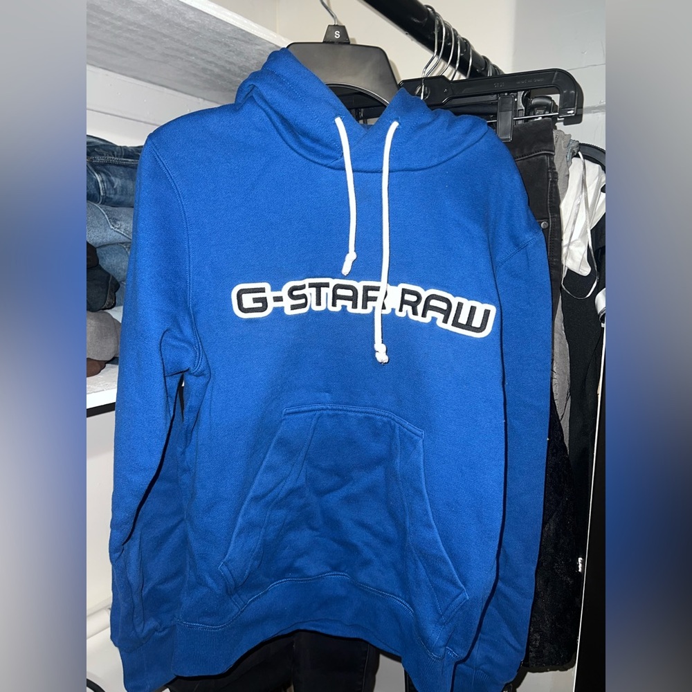 G-Star Raw blue hoodie Unisex Size Small